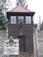 Sentry post at Auschwitz
